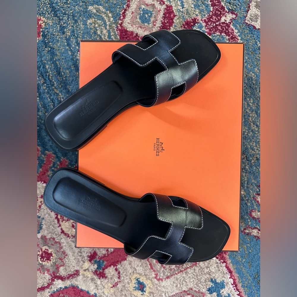 Hermes Oran Sandals 38.5